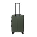 Sada kufrov z ABS s jemnými khaki pruhmi 56-3A-60S-85