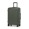 Sada kufrov z ABS s jemnými khaki pruhmi 56-3A-60S-85