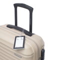 Malý ABS kufor s menovkou a logom WITTCHEN, béžový 56-3A-311-86Z6