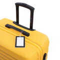 Veľký ABS kufor s menovkou a logom, žltý 56-3A-313-50Z5