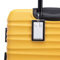 Veľký ABS kufor s menovkou a logom, žltý 56-3A-313-50Z5