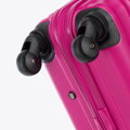 Veľký ABS kufor s menovkou a logom, ružový 56-3A-313-34Z5