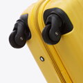 Veľký ABS kufor s menovkou a logom, žltý 56-3A-313-50Z5