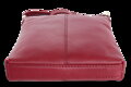 Burgundy kožená zipsová kabelka 212-3013-34