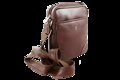 Malý hnedý kožený crossbag 215-1711-40