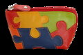 Puzzle kožená zipsová kľúčenka 619-8555-PUZ