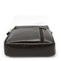 Kávovo hnedý pánsky kožený zipsový crossbag 215-1218-49