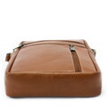 Svetlo hnedý pánsky kožený zipsový crossbag 215-1218-05