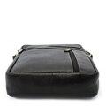 Čierna kožená crossbody taška