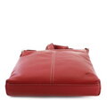 Červená kožená zipsová kabelka 212-3013-31