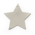 Svetlosivá vianočná ozdoba hviezda 619-1216-20