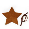 Hnedá vianočná ozdoba hviezda 619-1216-41