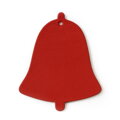 Červená vianočná ozdoba zvonček 619-1213-31