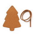 Hnedá vianočná ozdoba stromček 619-1215-41