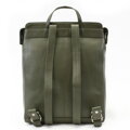 Tmavozelený mestský kožený batoh 311-1660-57
