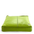 Zelená kožená zipsová kabelka 212-3013-51
