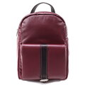 Červenočierny kožený batoh 311-1717-34/60