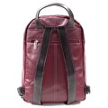 Červenočierny kožený batoh 311-1717-34/60