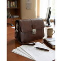 Hnedá pánska kožená etue so sklápacím registrom 611-2415A-40