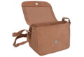 Dámska kožená crossbody kabelka béžová 510106