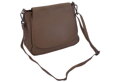 Dámska kožená crossbody kabelka čierna 250705