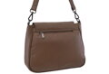 Dámska kožená crossbody kabelka čierna 250705