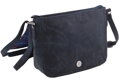 Dámska kožená crossbody kabelka modrá 450112