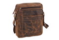 Pánske kožené crossbody tmavohnedý hunter 250839