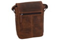Pánske kožené crossbody tmavohnedý hunter 250906