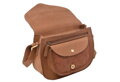 Dámska kožená crossbody kabelka béžová 250123