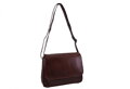 Dámska kožená crossbody kabelka hnedá 250714