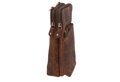 Dámska kožená crossbody kabelka tmavý tan 2511538