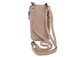 Dámska kožená crossbody kabelka béžová 2511539