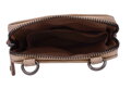 Dámska kožená crossbody kabelka béžová 2511539