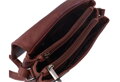 Dámska kožená crossbody kabelka ružová 220108