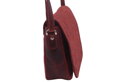 Dámska kožená crossbody kabelka červená 250112