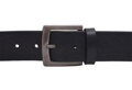 Kožený pánsky opasok 740-40-36 čierny hladký pracka Vincent