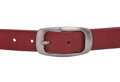 Kožený dámsky opasok 721-30-14 červený pracka Hilda