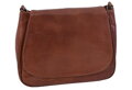 Dámska kožená crossbody kabelka koňak 250710