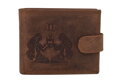 Pánska peňaženka MERCUCIO svetlohnedá embos blíženci 2911927
