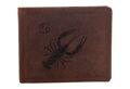 Pánska peňaženka MERCUCIO svetlohnedá vzor 35 znamenie rak 2911908