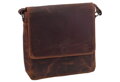 Pánske kožené crossbody tmavohnedý hunter 250910