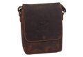 Pánske kožené crossbody tmavohnedý hunter embos jeleň celý 250909