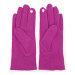 Purpurové vlnené rukavice.