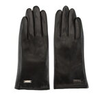 Čierne dámske rukavice z ovčej kože.
