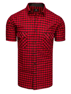 Jedinečná čierno-červená košeľa pre pánov. skl.30