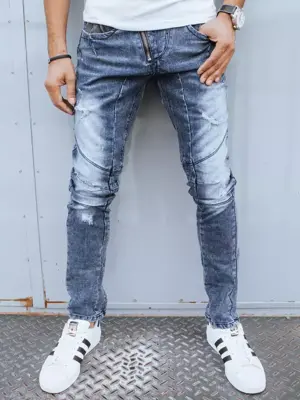 Modré pánske džínsy