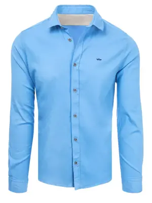 Trendová košeľa v modrom prevedení