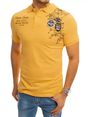Pánske POLO tričko v žltom prevedení.