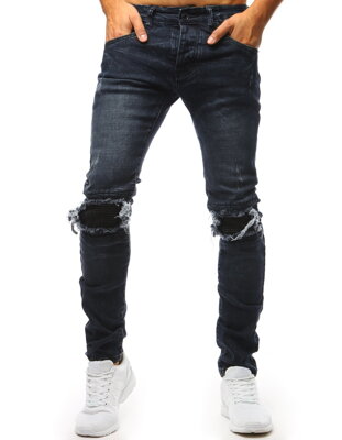 Pánske džínsové nohavice v granátovom prevedení  (ux1432)skl.11